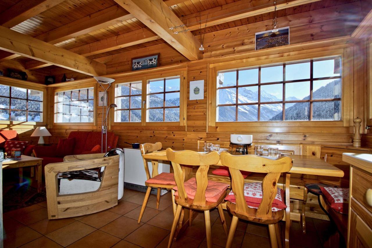 Chalet Abraxas With Astonishing View - Grimentz Villa Exterior photo